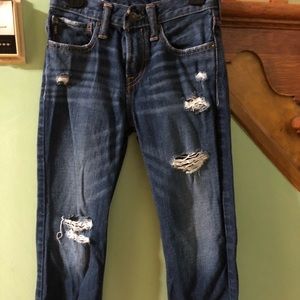 Boys size 10 destroyed jeans